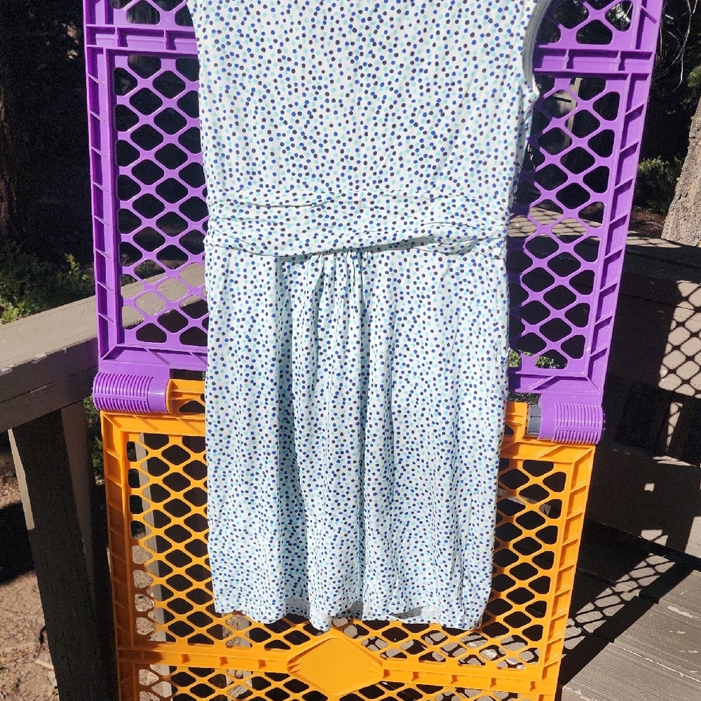 Boden Blue and Black Midi Dress 100% Cotton - Picture 7 of 10